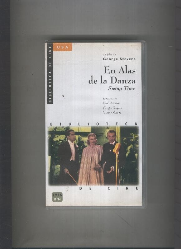 Video VHS: Biblioteca de Cine USA: En alas de la danza (Fred Astaire-Ginger Rogers)