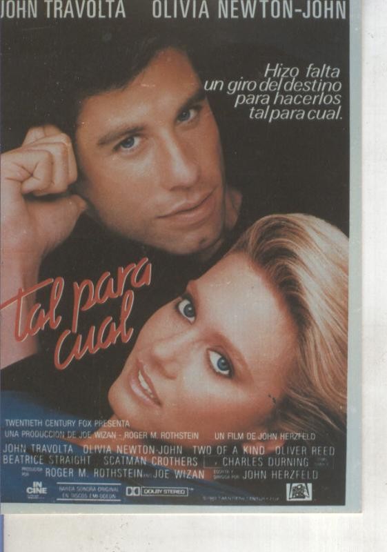 Foto cine 016: Tal para cual (John Travolta - Olivia Newton John)