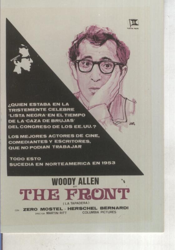 Foto cine 018: The Front, la tapadera (Woody Allen)