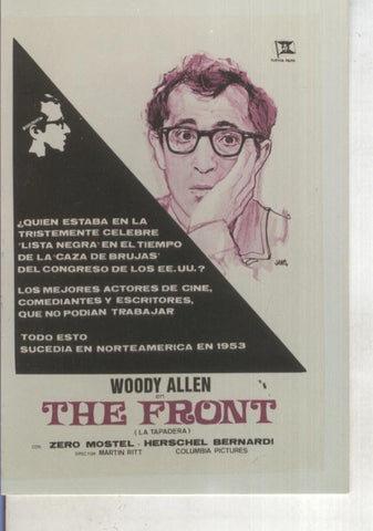 Foto cine 018: The Front, la tapadera (Woody Allen)