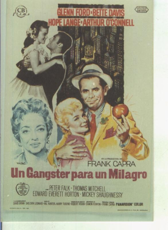 Foto cine 024: Un ganster para un milagro (Glenn Ford-Bette Davis)