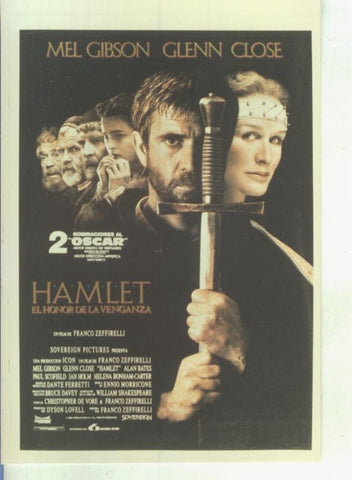 Foto cine 041: Hamlet el honor de la venganza (Mel Gibson-Glenn Close)