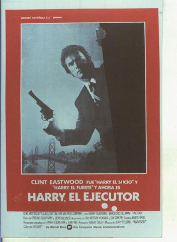 Foto cine 043: Harry el ejecutor (Clint Eastwood)