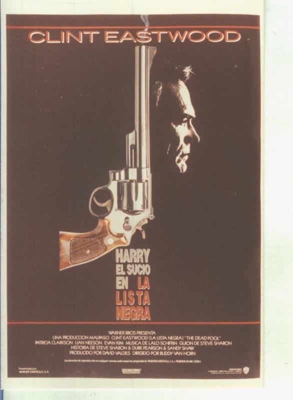Foto cine 045: Harry el sucio en la lista negra (Clint Eastwood)