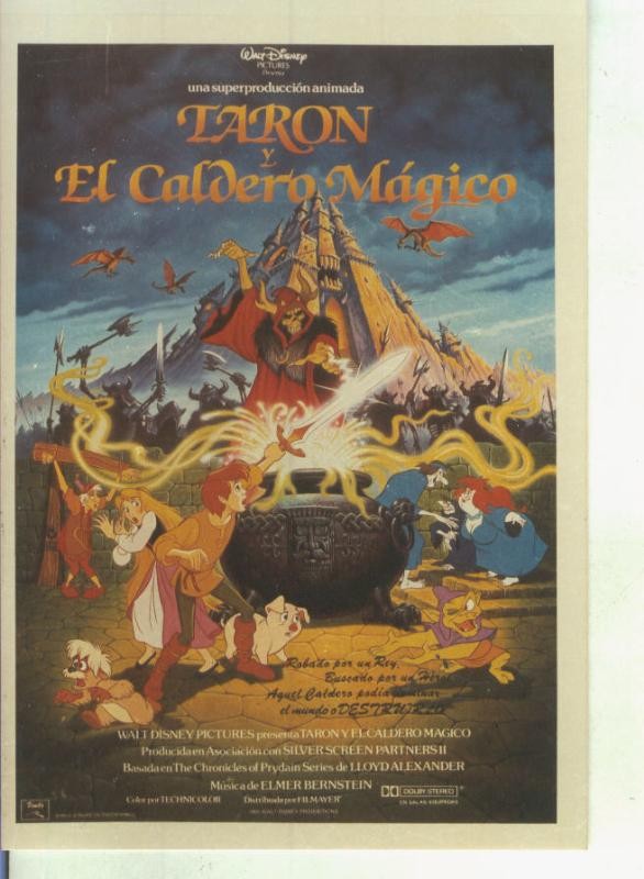 Foto cine 052: Tarot y el caldero magico (Walt Disney)