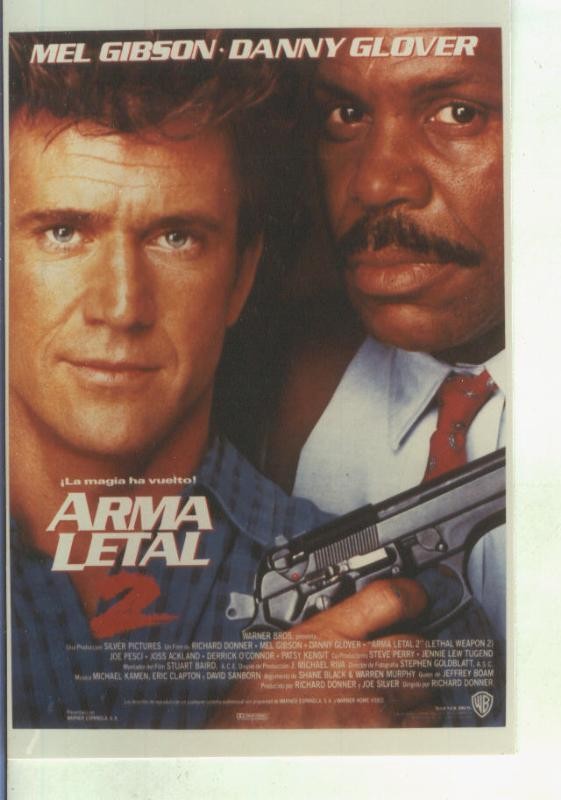 Foto cine 062: Arma letal 2 (Mel Gibson - Danny Glover)