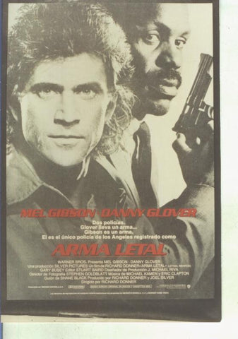 Foto cine 063: Arma letal 1 (Mel Gibson - Danny Glover)