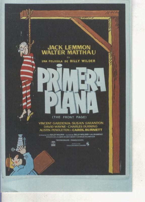 Foto cine 095: Primera plana (Jack Lemmon - Walter Matthau)