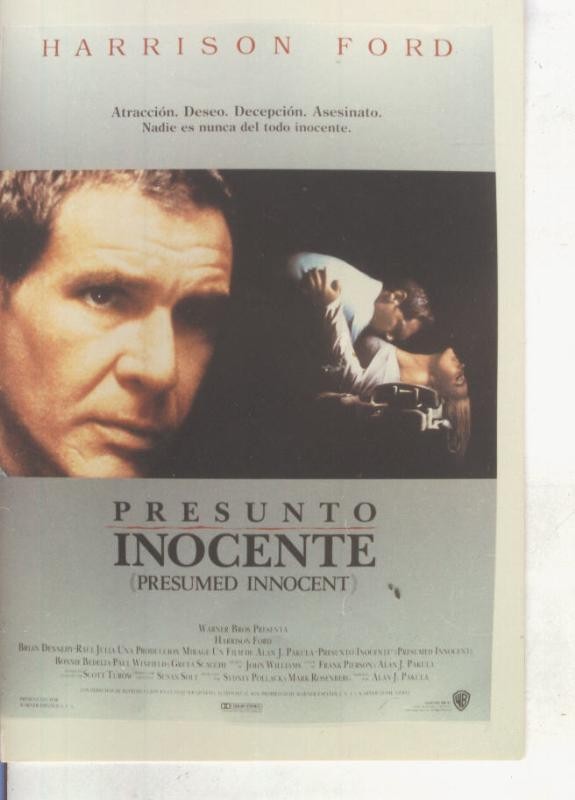 Foto cine 097: Presunto inocente (Harrison Ford)