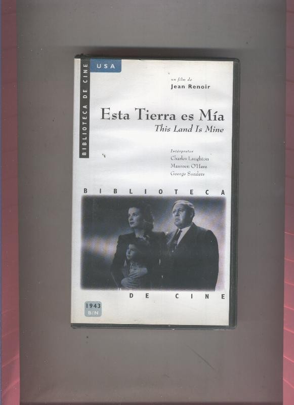 Video VHS: Biblioteca de cine USA: Esta tierra es mia (Charles Laughton)