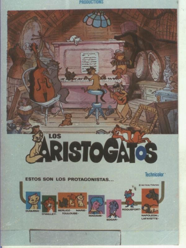 Foto cine 127: Los aristogatos (Walt Disney)