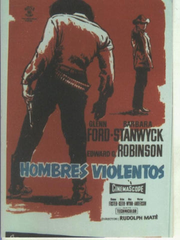 Foto cine 145: Hombres violentos (Glenn Ford-Barbara Stanwyck)