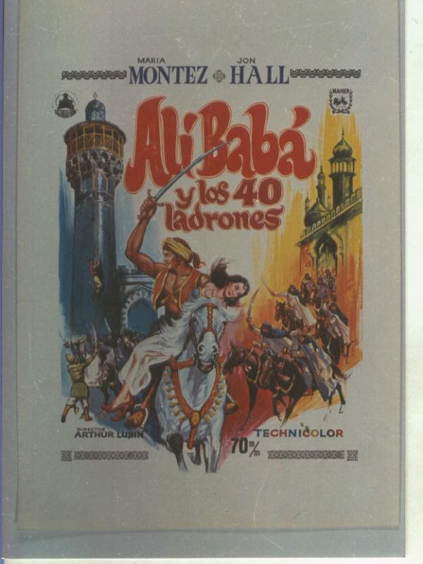 Foto cine 155: Ali Baba y los 40 ladrones (Maria Montez-Jon Hall)