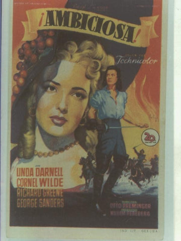 Foto cine 165: Ambiciosa (Linda Darnell-Cornel Wilde)