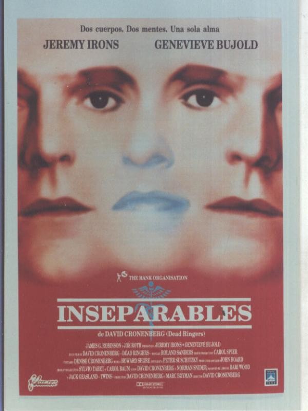 Foto cine 185: Inseparables (Jeremy Irons-Genevieve Bujold)