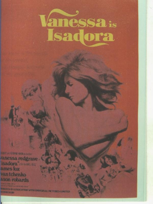 Foto cine 188: Vanessa i Isadora (Vanesa Redgrave)