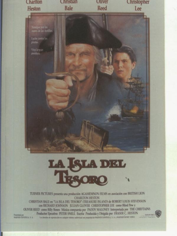 Foto cine 190: La isla del tesoro (Charlton Heston-Oliver Reed)