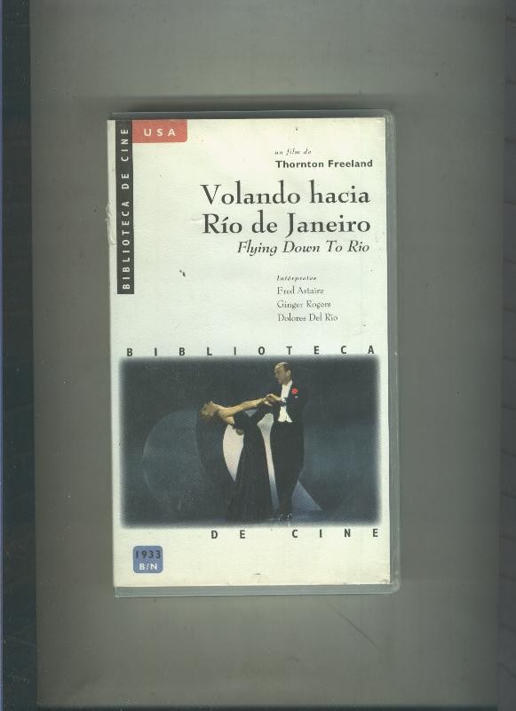 Video VHS: Biblioteca de cine USA: Volando hacia Rio de Janeiro (Fred Astaire-Ginger Roger(