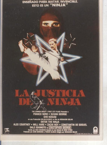 Foto cine 199: La justicia del Ninja (Franco Nero)