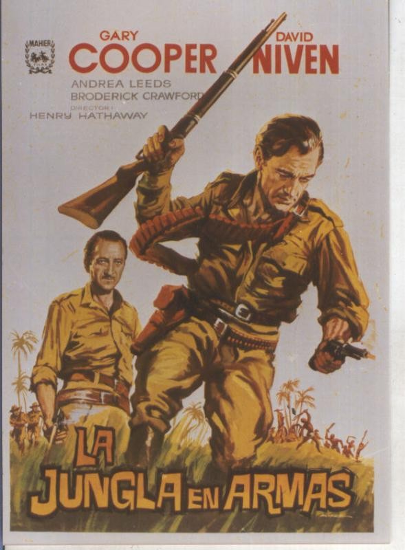 Foto cine 203: La jungla en armas (Gary Cooper-David Niven)