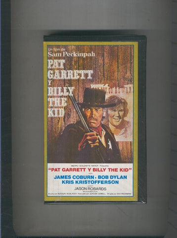 Video VHS: Pat Garrett y Bily the Kid (James Coburn-Bob Dylan)