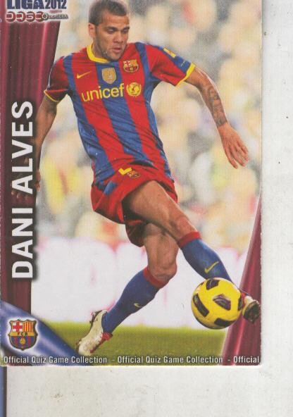 Cromo Liga 2012: Dani Alves del Barça
