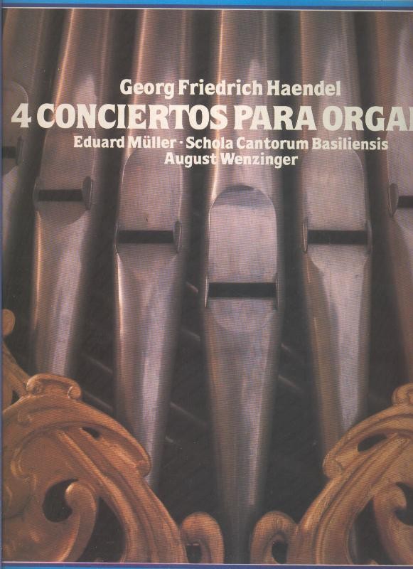 Disco LP: 4 conciertos para organos de la Schola cantorum Basiliensis