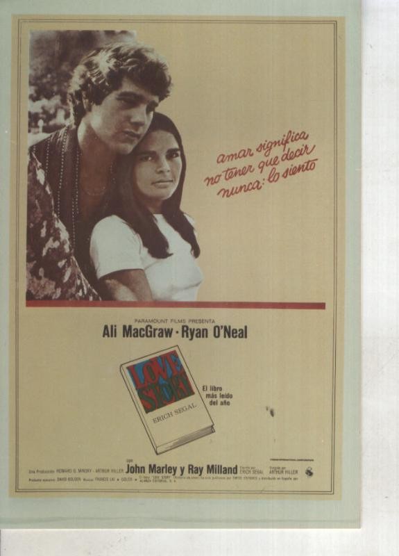 Foto cine 257: Love Story (Ali MacGraw-Ryan ONeal)