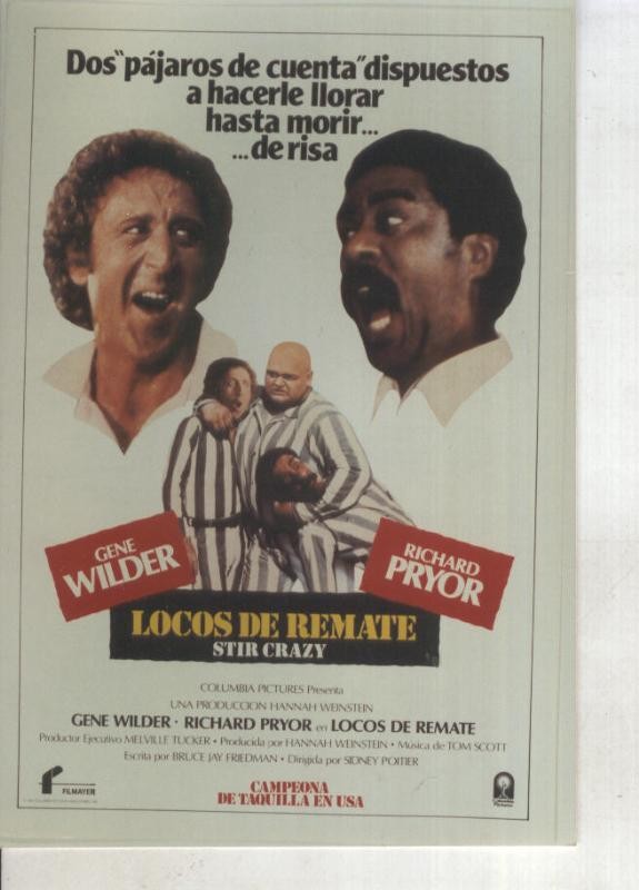 Foto cine 259: Locos de remate (Gene Wilder-Richard Pryor)