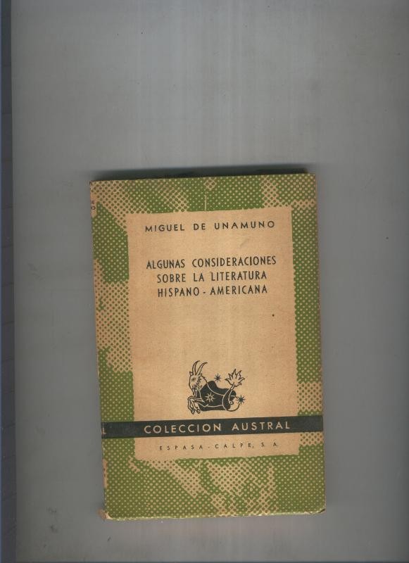 Austral 703 : Algunas consideraciones sobre la literatura Hispano-Americana