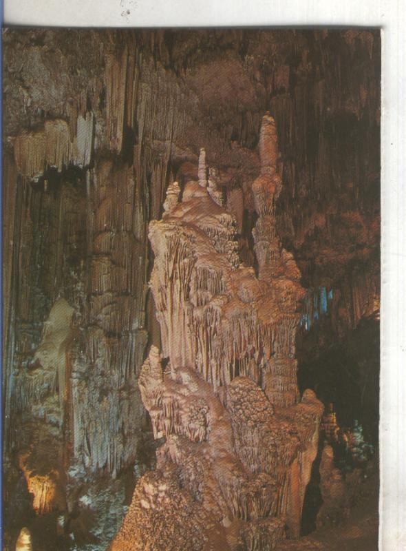 Postal 004960 : Castillo de la sala cataclismo de la cueva de Nerja en Malaga