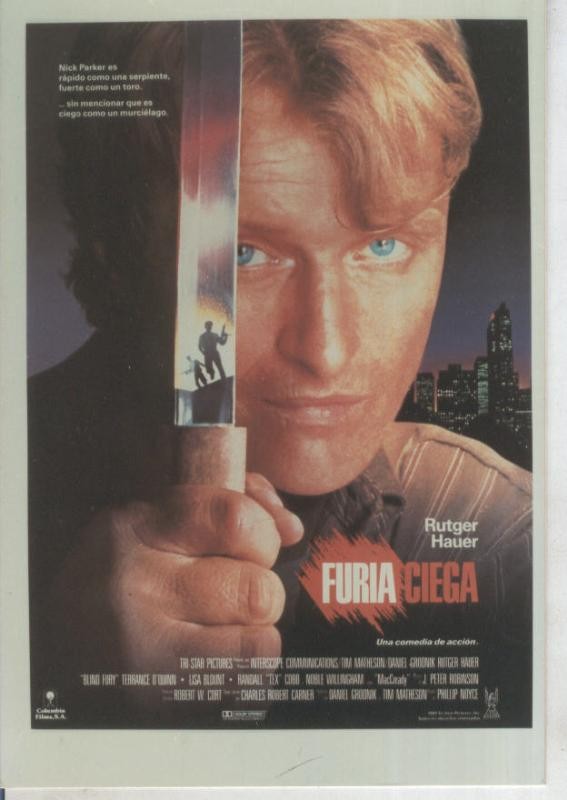 Foto cine 289: Furia Ciega (Rutger Hauer)