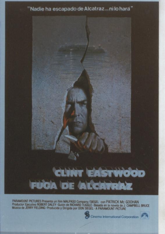Foto cine 294: Fuga de Alcatraz (Clint Eastwood)