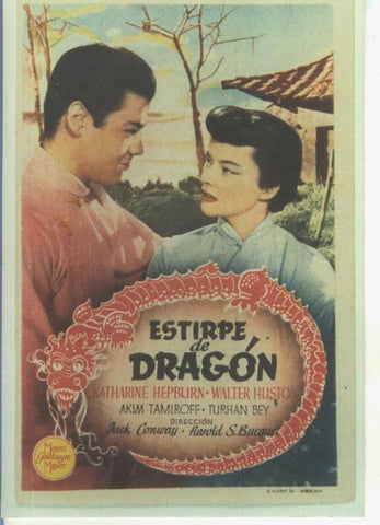 Foto cine 324: Estirpe de dragon (Katharine Hepburb-Walter Huston)