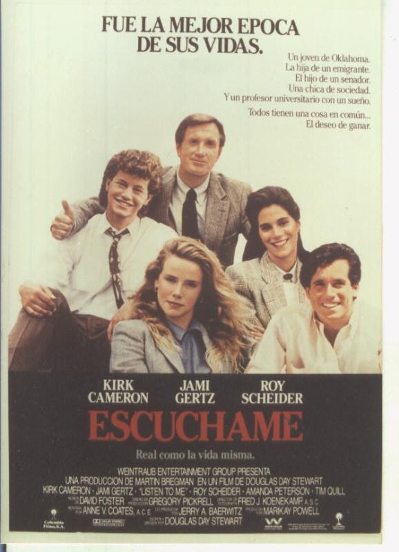 Foto cine 332: Escuchame (Kirk Cameron-Jami Gertz)