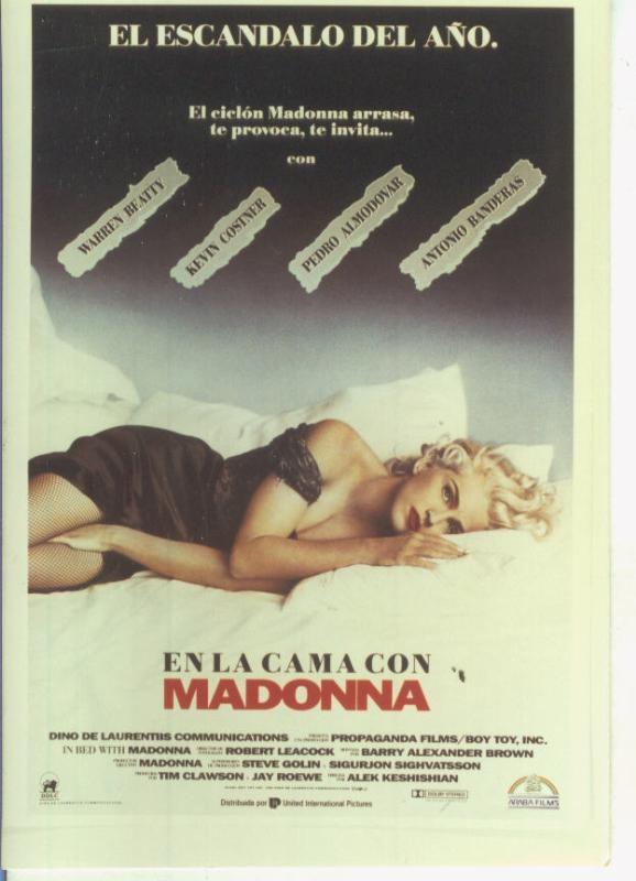 Foto cine 352: En la cama con Madonna (Wareen Beatty)