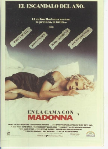 Foto cine 352: En la cama con Madonna (Wareen Beatty)