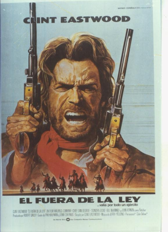 Foto cine 355: El fuera de la ley (Clint Eastwood)