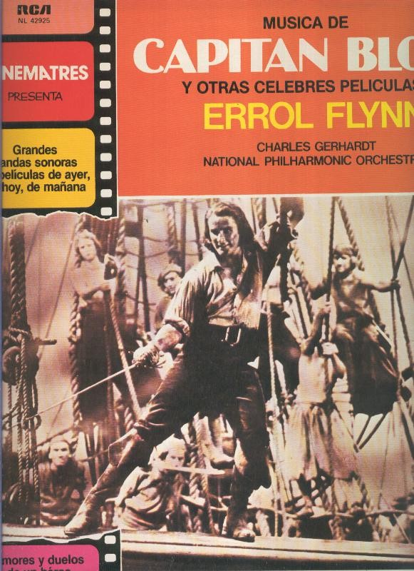 Disco LP: Capitan Blood y otras peliculas de Errol Flynn