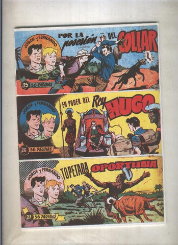 Jorge y Fernando coleccion facsimil numero 25 al 27