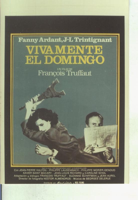 Foto cine 378: Vivamente el domingo de Francois Truffaut