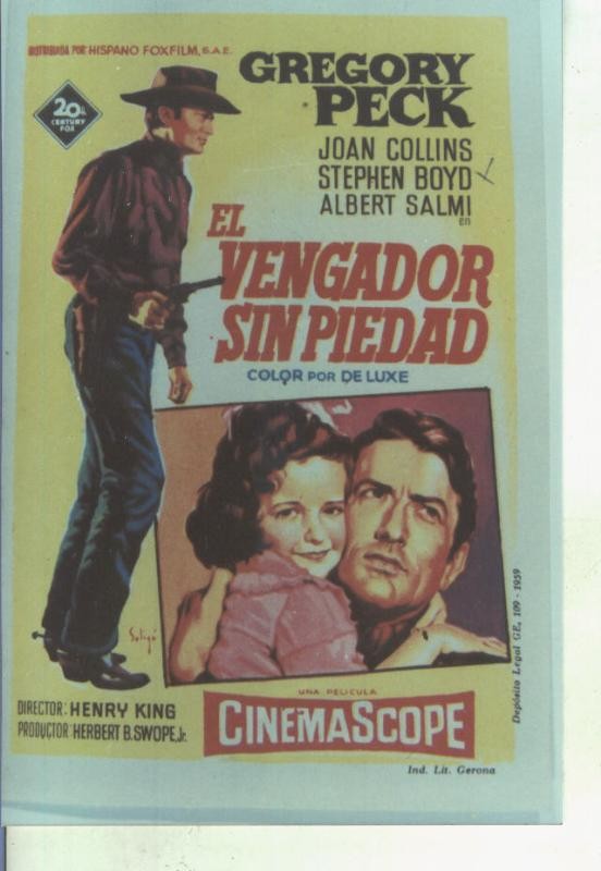 Foto cine 390: El vengador sin piedad (Gregory Peck)