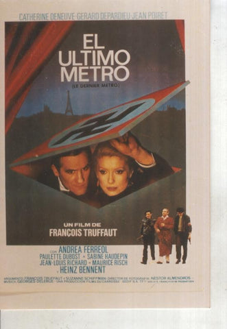 Foto cine 398: El ultimo metro (Catherine Deneuve-Gerard Depardieu)