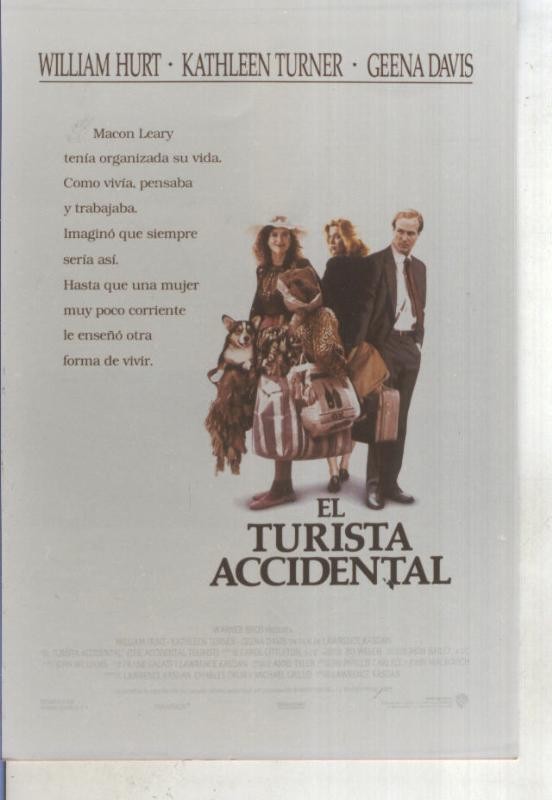 Foto cine 408: El turista accidental (William Hurt-Kathleen Turner)