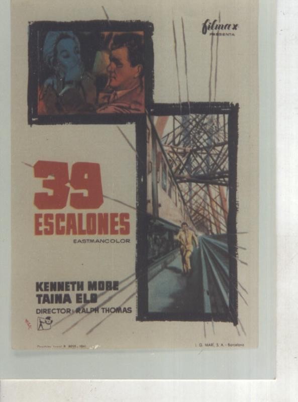 Foto cine 419: 39 escalones (Kennet More)