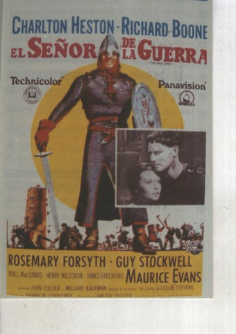 Foto cine 442: El señor de la guerra (Charlton Heston-Richard Boone)