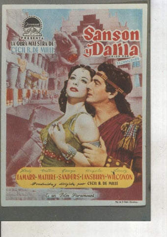 Foto cine 452: Sanson y Dalila (Victor Mature)