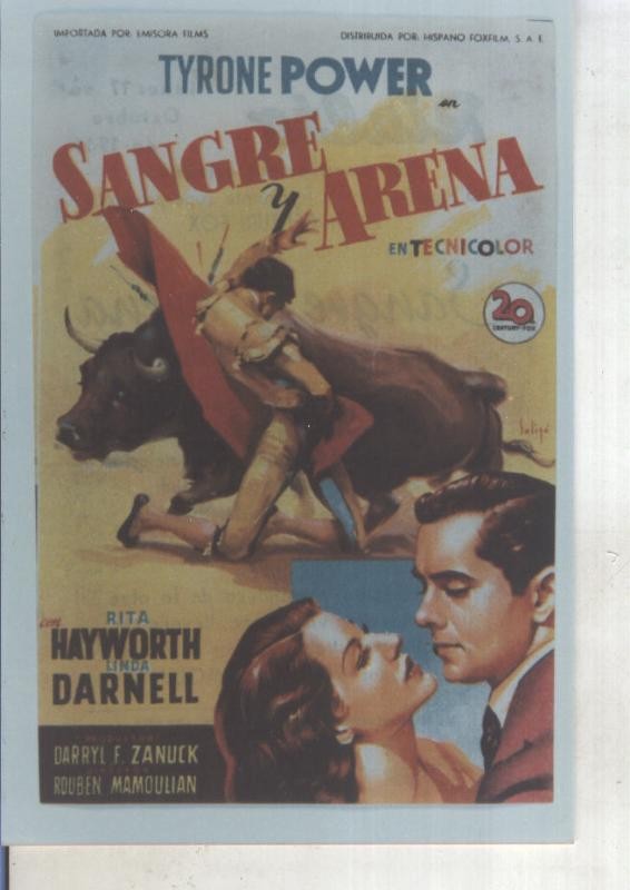 Foto cine 453: Sangre y Arena (Tyrone Power-Rita Hayworth)