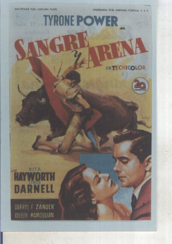 Foto cine 453: Sangre y Arena (Tyrone Power-Rita Hayworth)