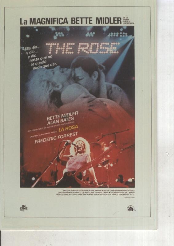 Foto cine 463: The Rose (Bette Midler-Alan Bates)